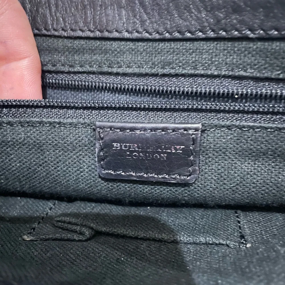 Burberry Black Leather Shoulder Bag